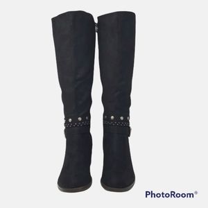 White Mountain women's shoes Paulina toe knee high fashion boots